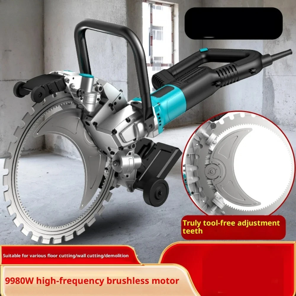 220-240V High-Power Brushless Ring Saw - 30-60mm Free Adjustment Wet Cutting for Concrete Wall/Stone