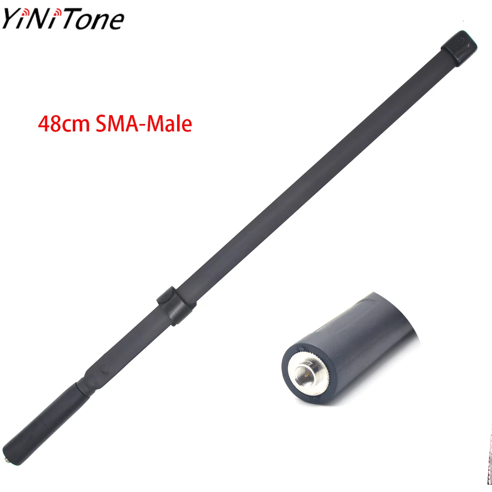 

48cm CS Tactical Antenna Foldable SMA Male Dual Band VHF/UHF For YAESU ICOM TYT walkie talkie