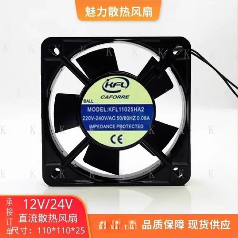 

C 1PCS FOR KFL11025HA2 AC220V-240V 50/60HZ 0.08A Axial Cooling Fan