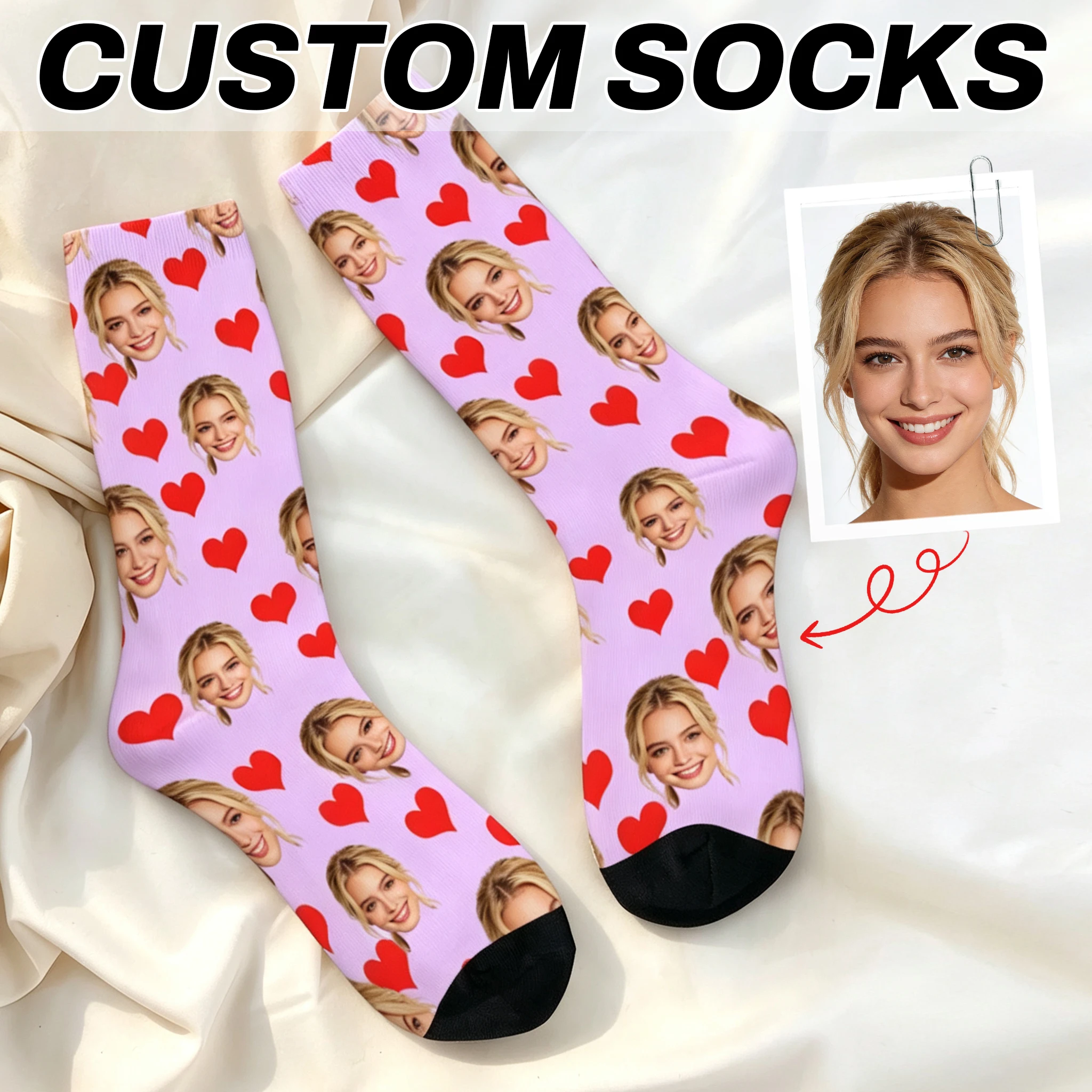 Custom avatar socks for men and women custom photo socks personalized picture socks photo socks personalized gifts