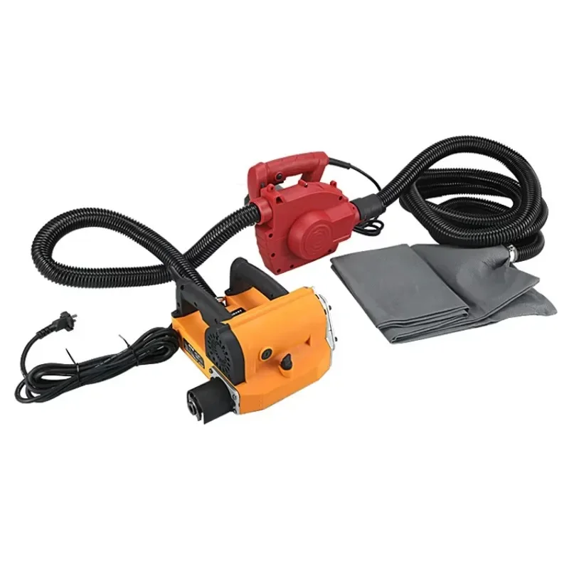 Professional wall plaster 150mm industrial hand-held mini electric planer with knife shaft
