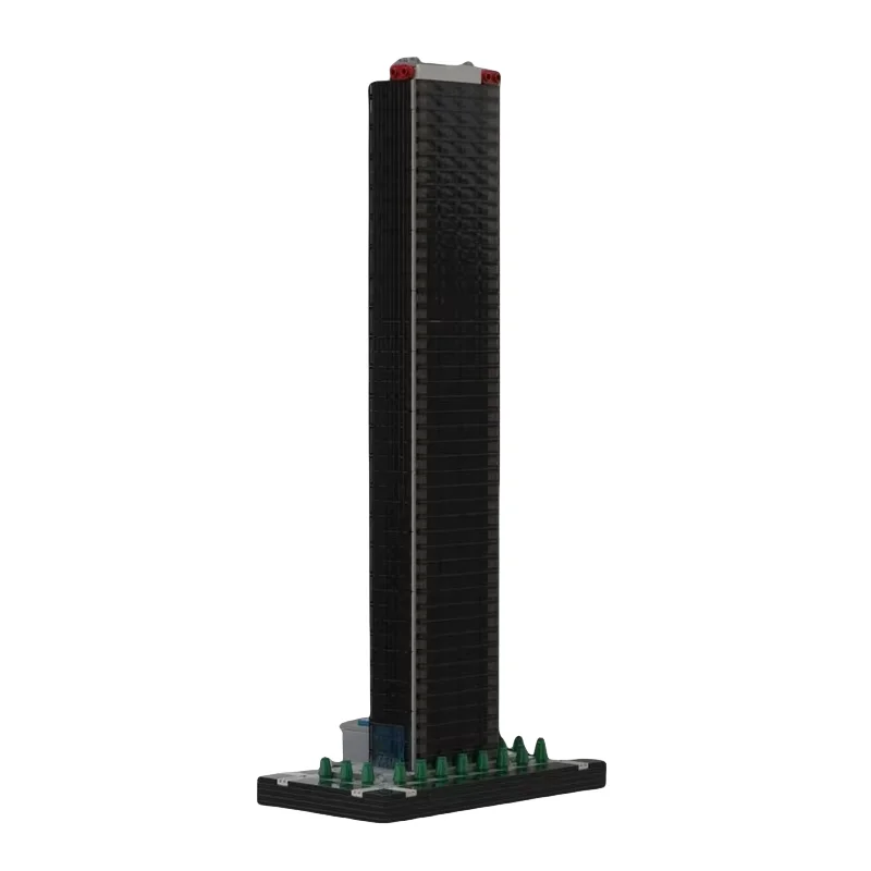 Aon Center 4th Edition 1:650 scale skyscraper model 1728pcs small particle MOC matching toy building blocks display creative hol