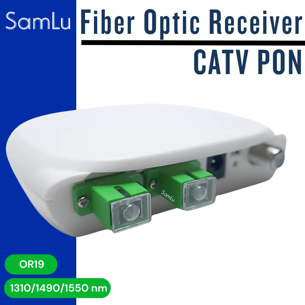 CATV PON Network AGC OR19 Fiber Optic Receiver FTTH Mini Node WDM Receiver CATV Active Node with RF Port Fiber Optic PON Network