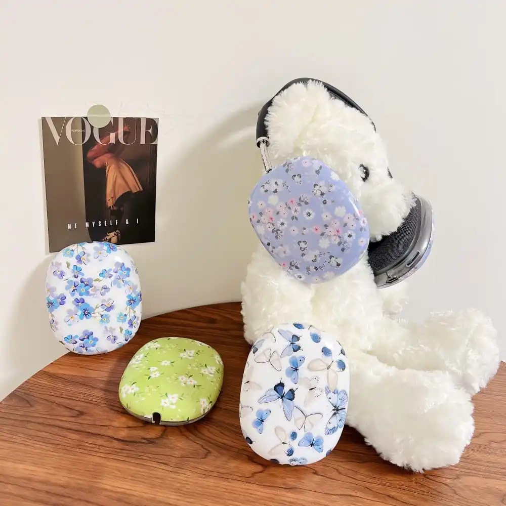 Ins корейская мода красочные цветы бабочки стандартные для AirPods MAX горячая Распродажа мягкая защита от падения