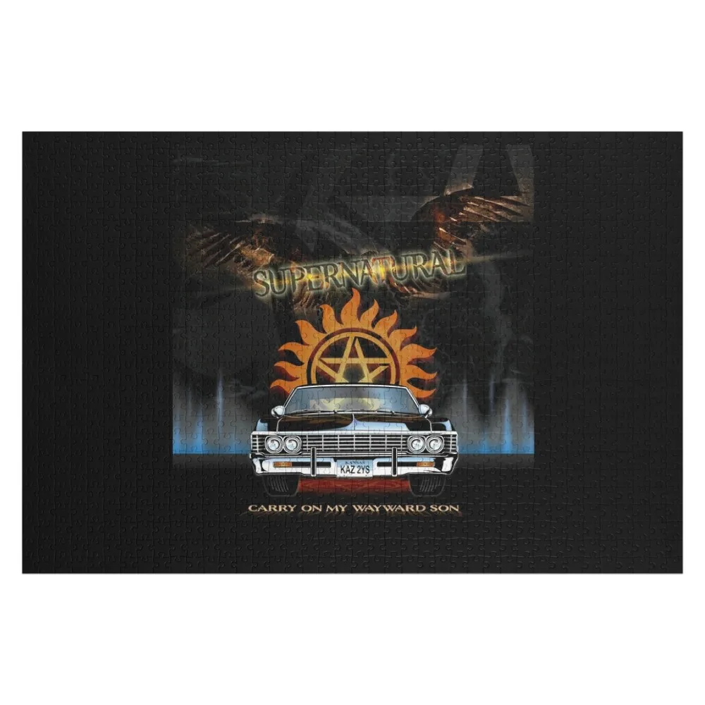 Supernatural Impala Jigsaw Puzzle Woods For Adults Adult Wooden With Photo Wooden Adults Puzzle