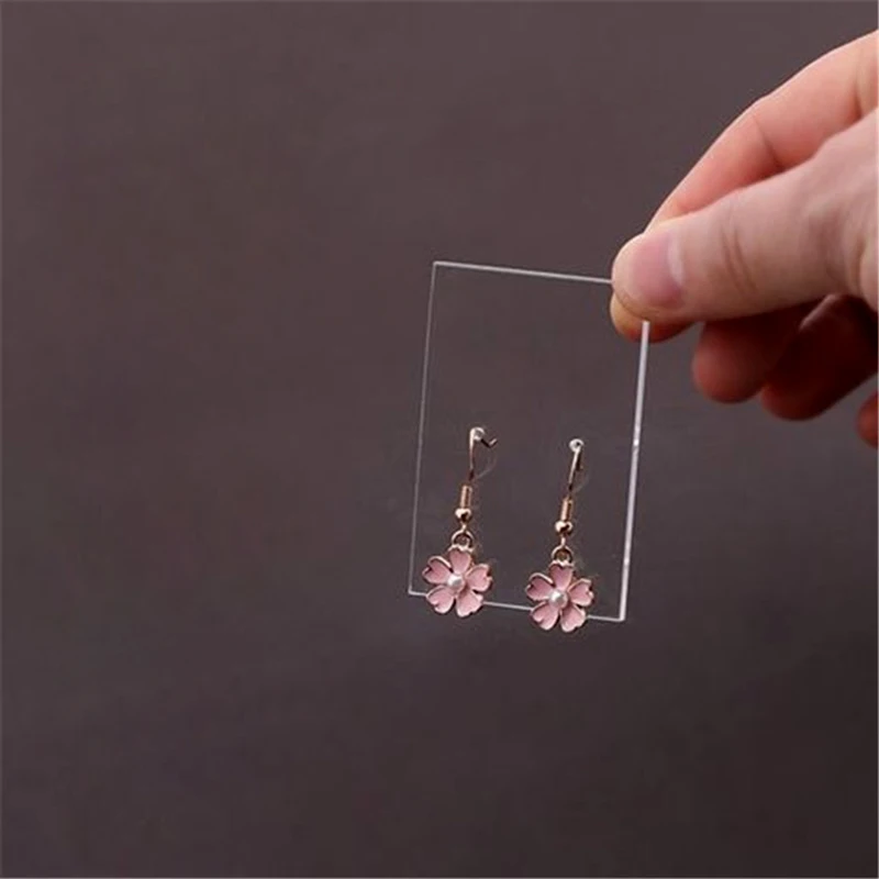 Tablero de exhibición de pendientes de tuerca, tablero de exhibición de joyería transparente de acrílico, accesorios de bricolaje hechos a mano,