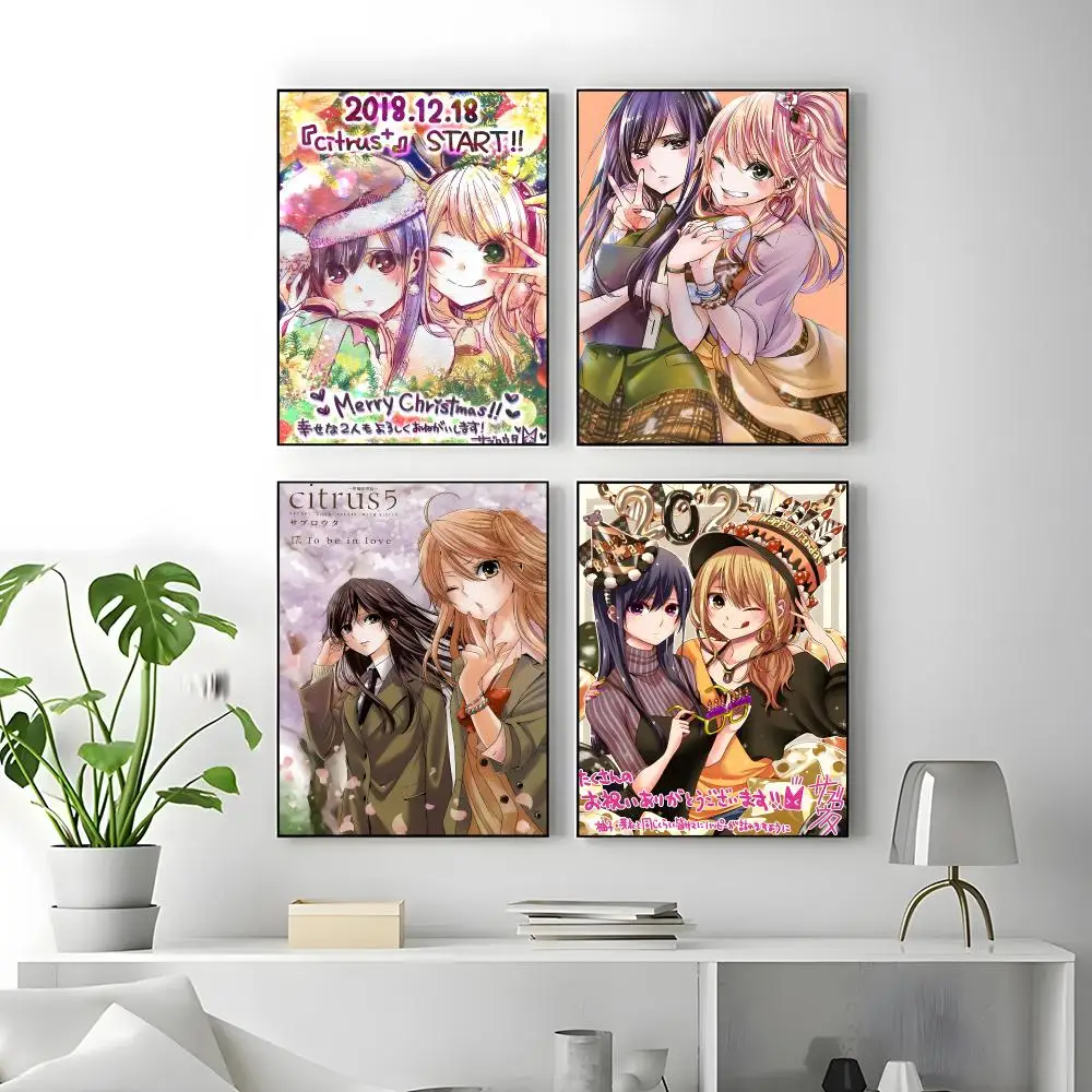 Anime Citrus Poster Poster High Quality Wall Art for Home Office Bedroom Living Room Perfect