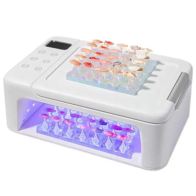 

Лампа для сушки ногтей B25B 63LEDS UV LED 180W с подставкой для рук, дизайн для удобного использования, подходит для всех гелевых машин.