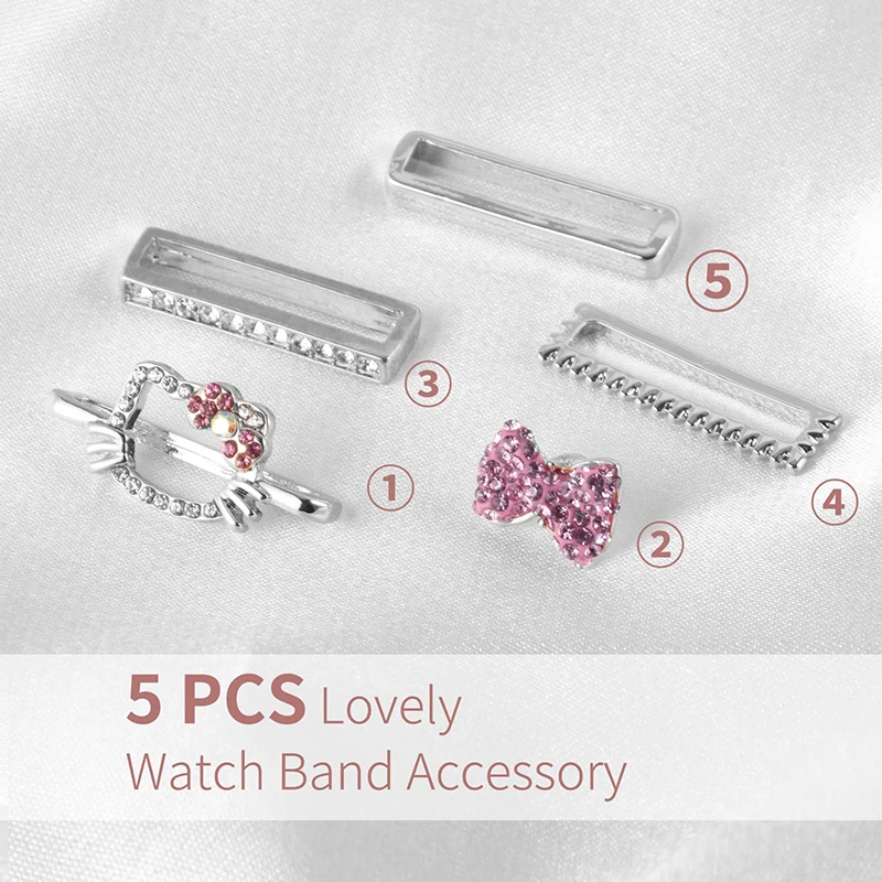 Stylish & Whimsical: Decorative Cartoon-Inspired Watch Strap Buckles & Ornamental Loops for Trendy Accessorizing image 4