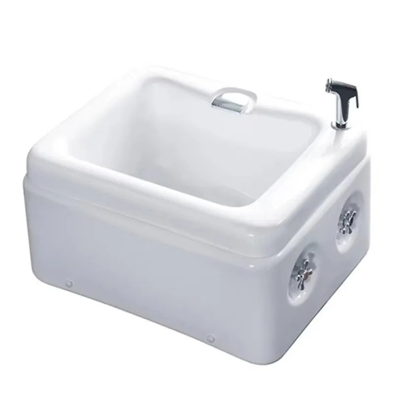 High quality small white foot wash basin