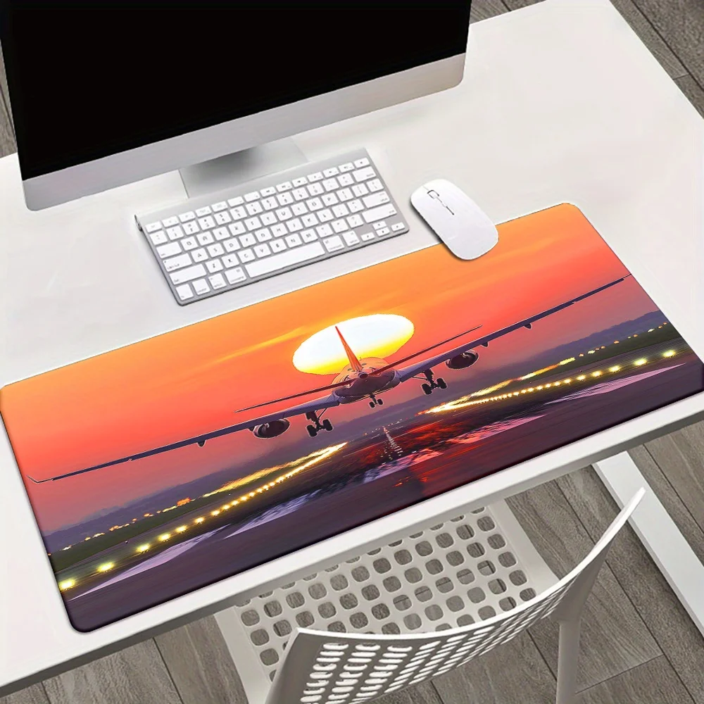 

Противоскользящая резиновая основа для самолета XXL, большой коврик для мыши с украшением для игры и офиса, подходит для дома или офиса, высокое качество