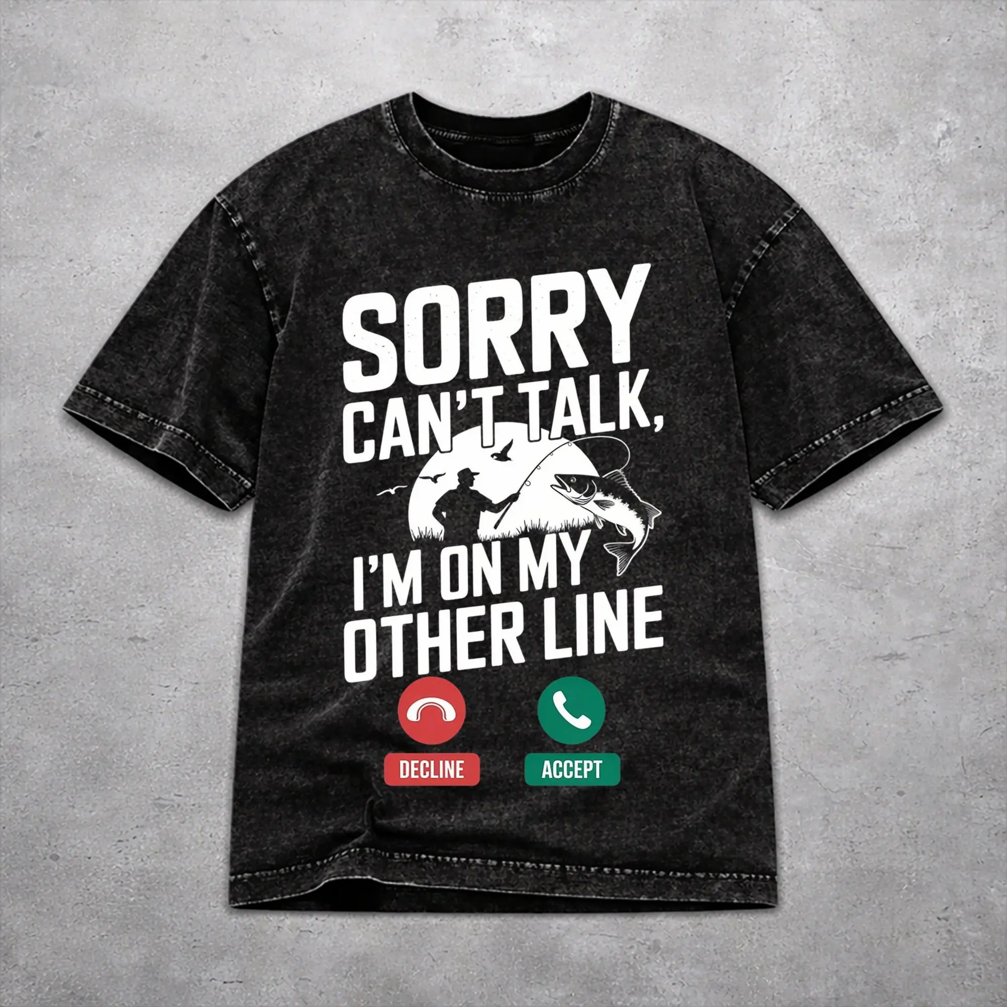 Hip Hop  Sorry Can't Talk I'm On My Other Line Apparel T-Shirts for Men Women  Washed Style Tee Shirts Clothes