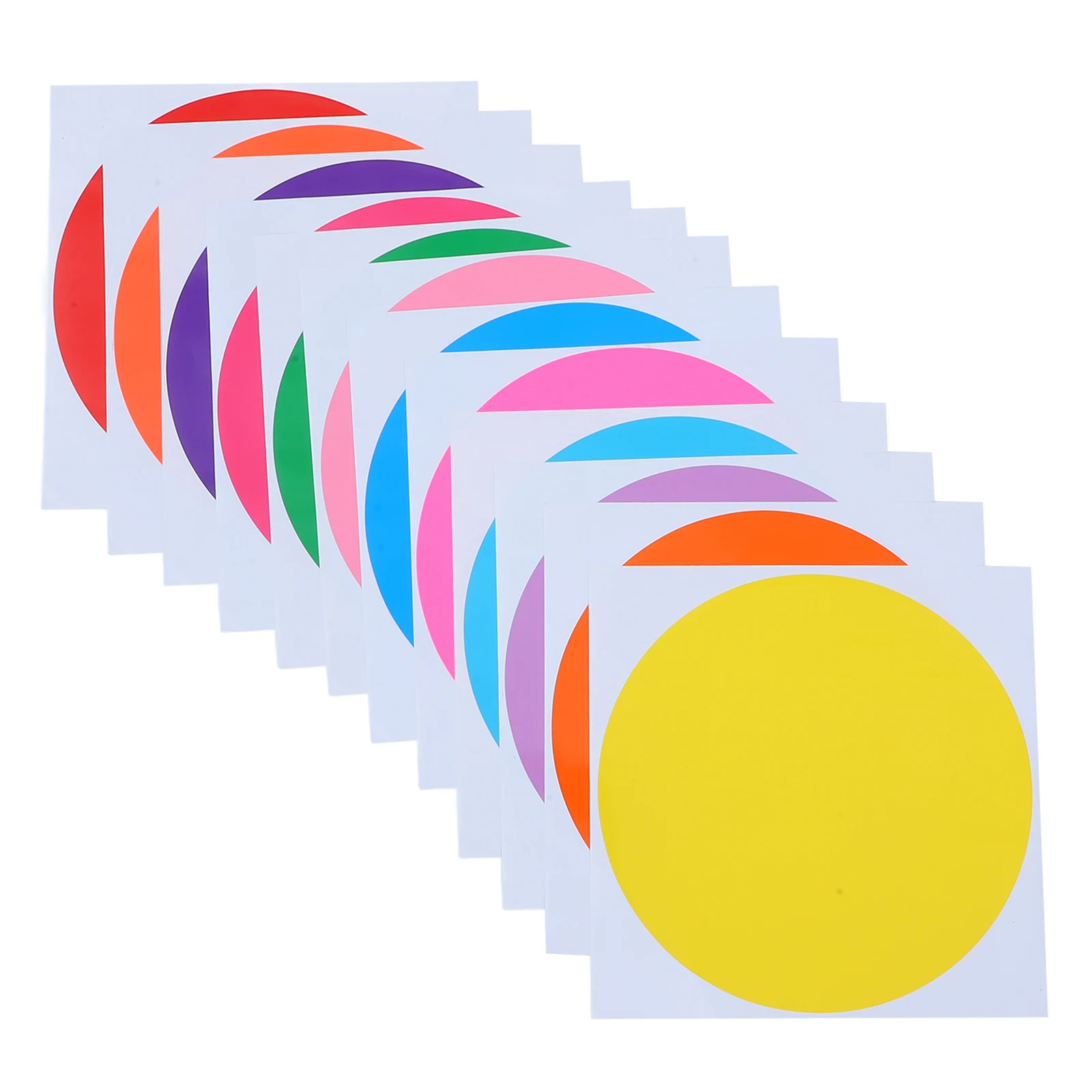 

Dry Erase Dots Self-Adhesive Colored Writing Board Stickers For Classroom Tables Pvc Dot Stickers Multi-Use Erasable