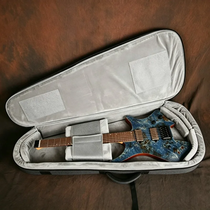 Headless Electric Guitar Bag Portable Children Electric Guitar Bag Waterproof Guitars Backpack Stringed Instruments Accessories
