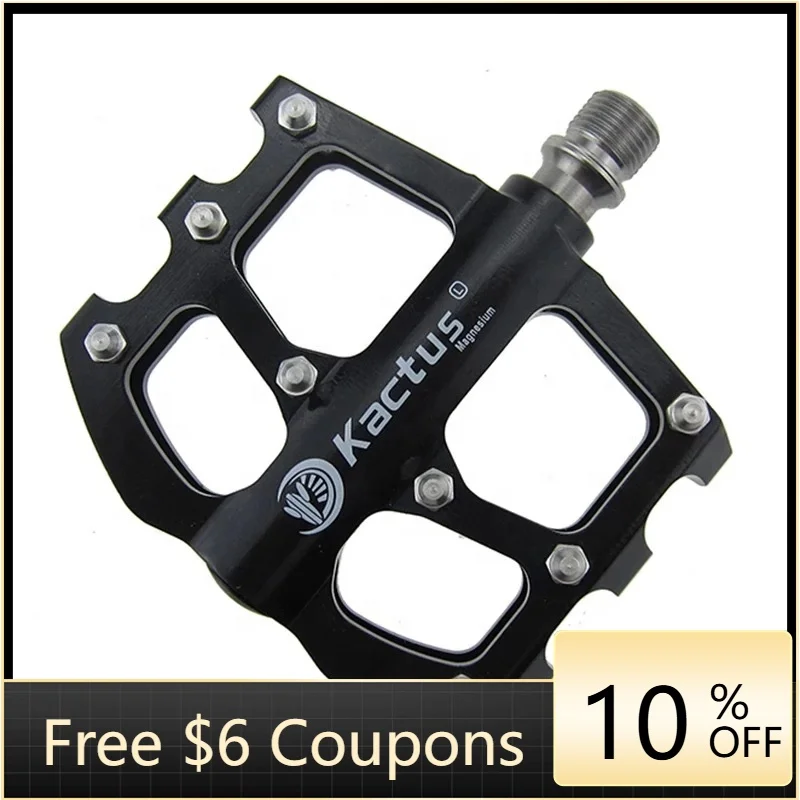 

STLF KACTUS TECH Titanium Axle Bicycle Pedal Anti-slip Ultralight CNC MTB Bike Pedal Sealed 6 Sealed Bearing Pedals BMX Accessor