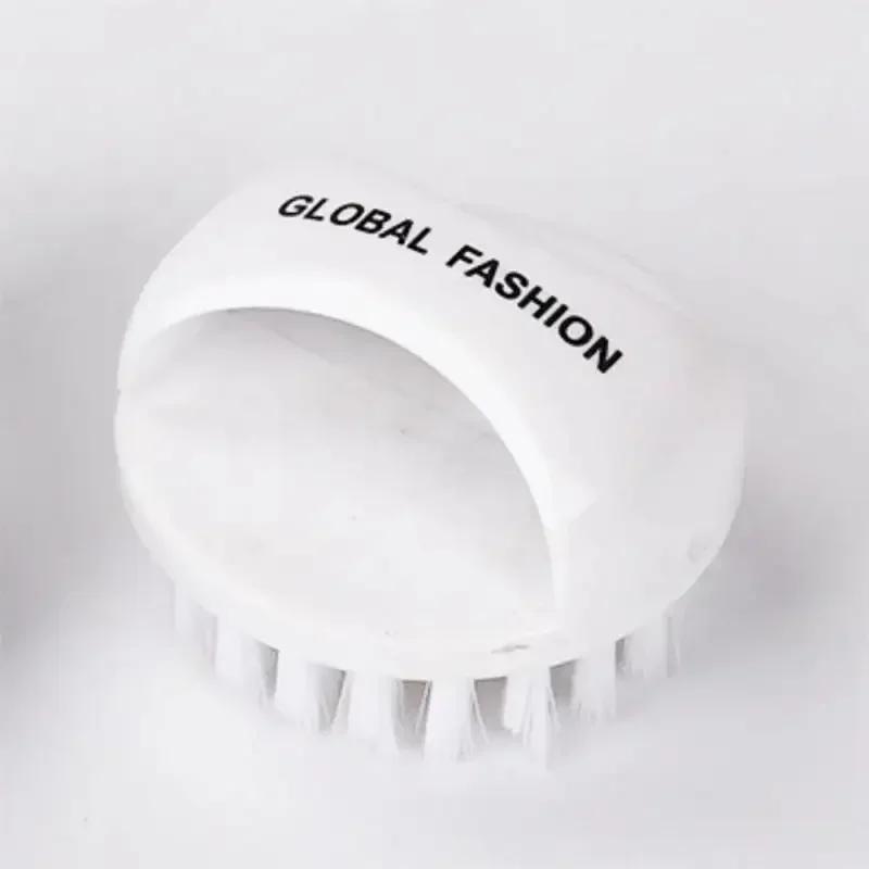 Round Brush With Handle Easy To Hold Nail Supplies Soft Bristles Efficient Dust Removal Multitool Manicure Tools