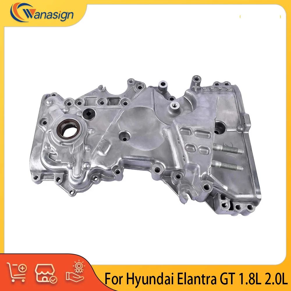 Engine Parts Oil Pump Timing Chain Cover Fit 1.6 2.0 L L4 Gas G4NA For Hyundai Elantra 2.0L 17-20