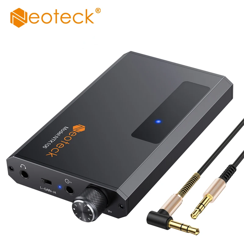 Neoteck 16-150Ω HiFi Headphone Amplifier Bluetooth-Compatible Earphone Amplifier Portable 3.5mm AUX For Phone With 3.5MM Cable