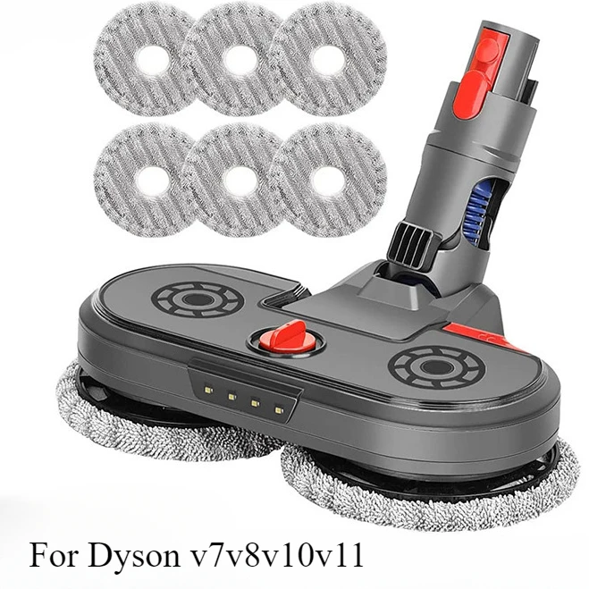 Electric Mop Head Attachment Compatible with Dyson V15 V7 V8 V10 V11 Cordless Wand Vacuum Cleaner Hardwood Floor Cleaner