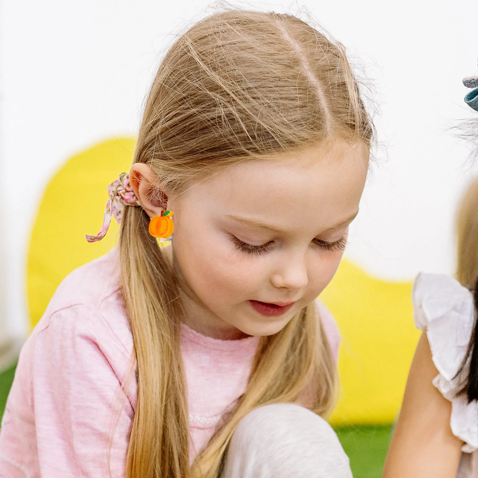 

7Pairs Kids Clip-on Earrings Cute Cartoon Fruit Ear Clips Party Jewelry for Girls Lightweight Ear Accessories Clip on Earrings