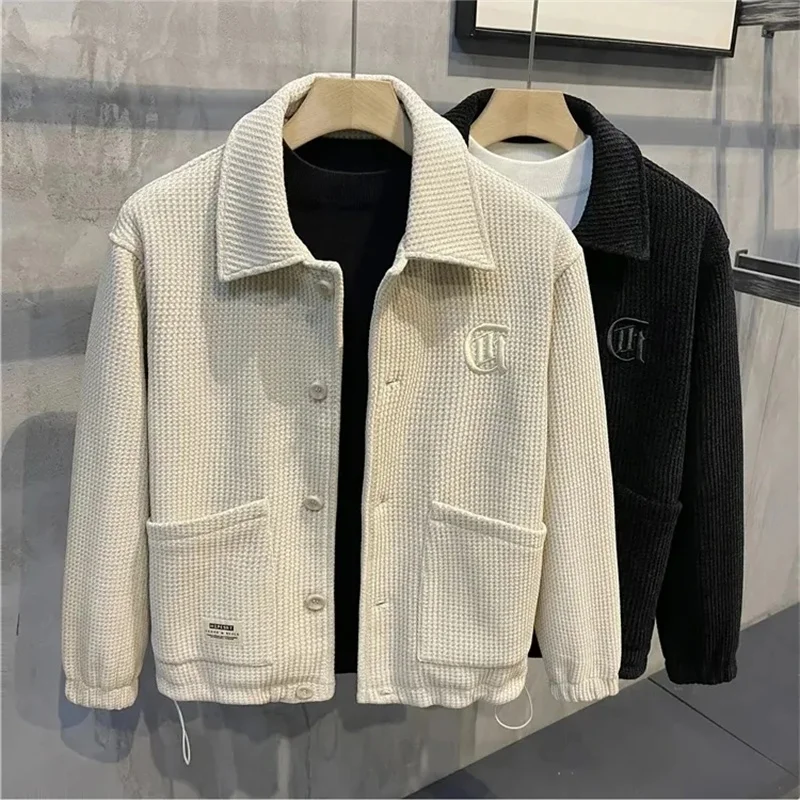 

Men's Clothing Fashion Solid Color Jackets For Men Autumn Winter 2023 Korean Casual Trend Top Male Coat All-match Bomber Jacket