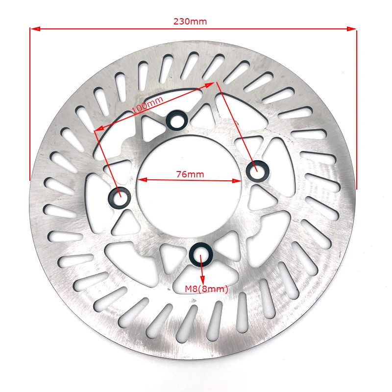 180mm 190mm 200mm 210mm 220mm 230mm piastra del disco del freno a disco posteriore anteriore per Apollo KAYO BSE 125cc 140cc 160cc Pocket Dirt Bike