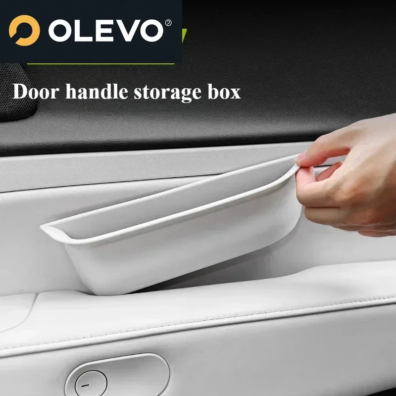 New Door Storage Box For Xpeng G6 Armrest Silicone Organizer Car Interior Accessories Anti Slip Durable Upgrade Door lockers