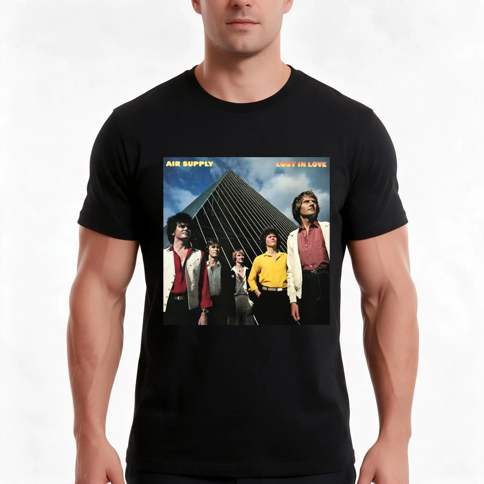 Air Supply lost in love T-Shirt, Summer Casual Cotton Tee, Oversized Streetwear Tops, Vintage Graphic Print, Unisex Men Women