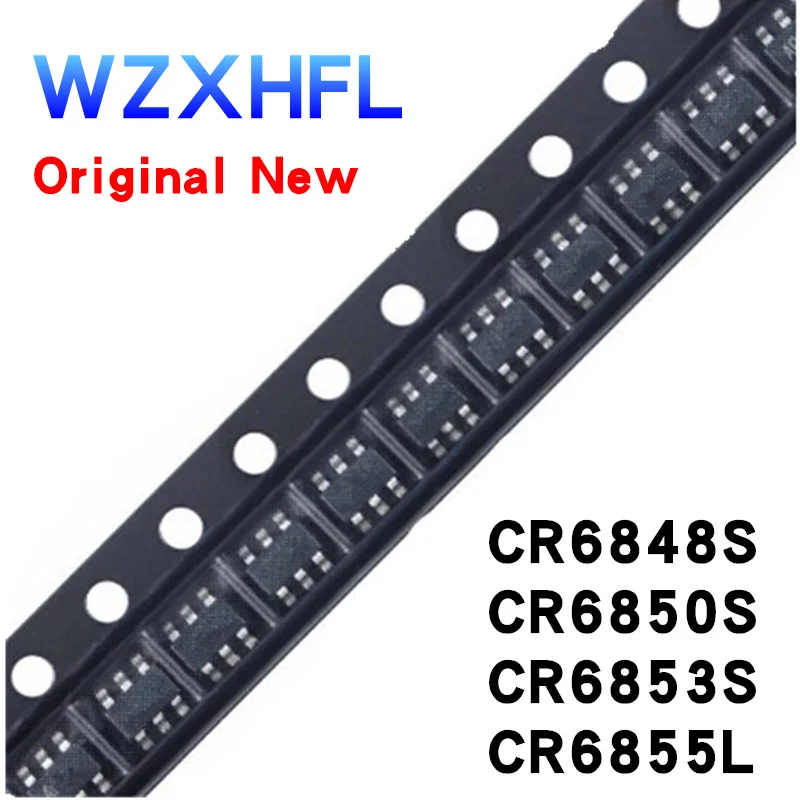 10Pcs New CR6853 6853 CR6853B CR6848S CR6848 CR6850S CR6850 CR6855L CR6855 SOT23-6 Chipset