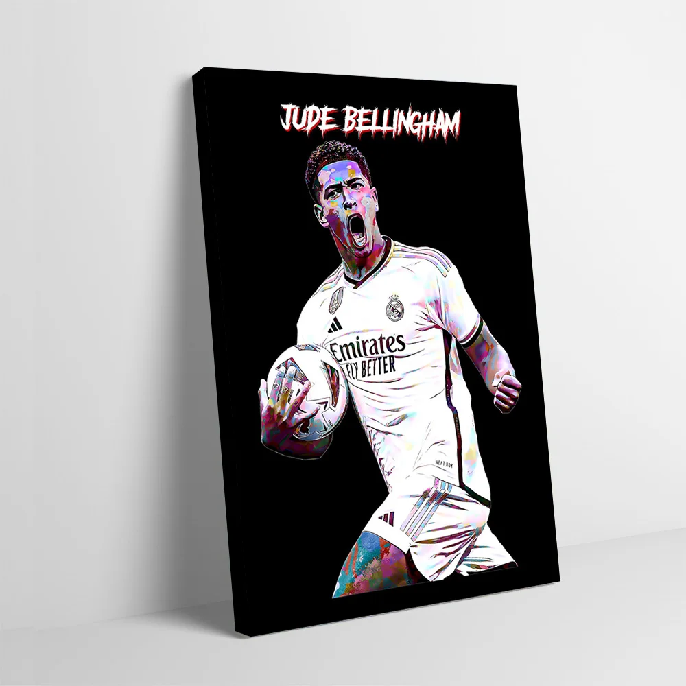 Jude Bellingham Soccer Art Printing Poster Customizable Pictures Wall Art Canvas Painting for Home Decor Wand Deko Decoration