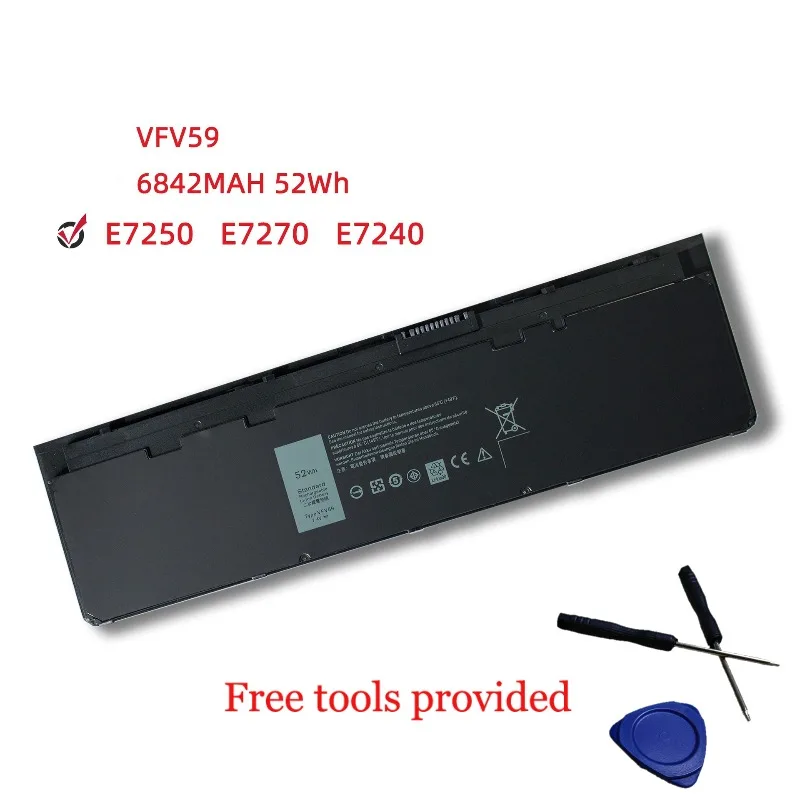 

Сменный аккумулятор VFV59, совместимый с Dell Latitude 12 7000 E7240 E7250, 52 Втч, 6700 мАч