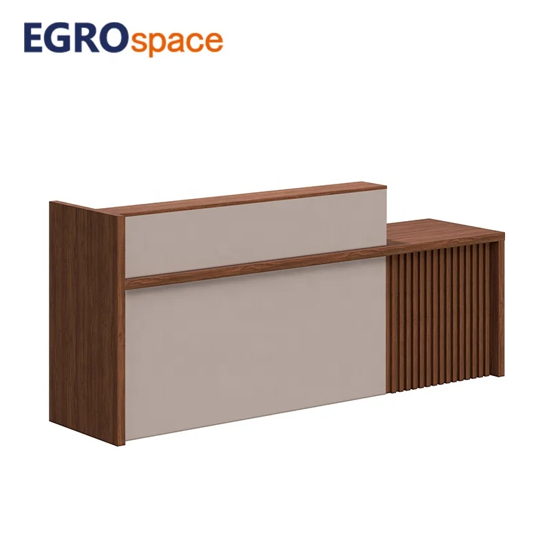 

Furniture Luxury Reception Office Modern Table Design Wood Beauty Counter Desk