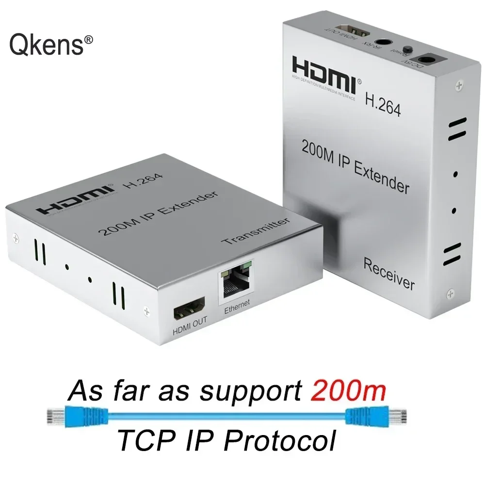 

200 м IP HDMI удлинитель по UTP/STP CAT5e CAT6 RJ45 Ethernet-кабель 1080p видео передатчик приемник для PS3 PS4 ПК к ТВ монитору