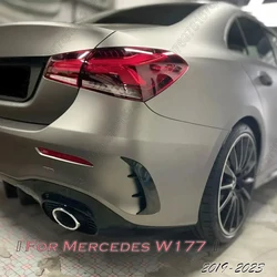 Rear Bumper Trim Cover Fender Flicks Canards Car Styling For Mercedes Benz A Class W177 Sedan A180 A200 A250 A35 AMG 2019-2023