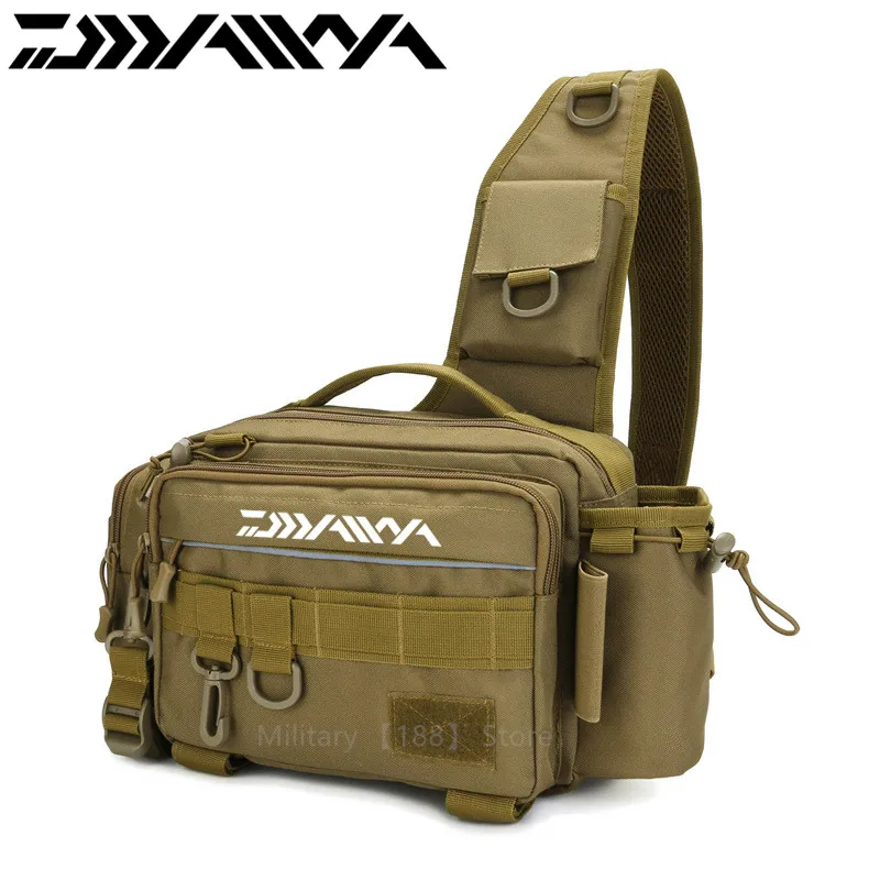 Outdoor Fishing Bag Large Capacity Waist Bag Fishing Rod Bag Tactical Backpack Crossbody Bag Fishing Rod Fishing Gear Bag