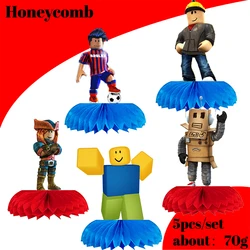 roblox boy cartoon game honeycomb Birthday Party Desktop Honeycomb Party Decorations Supplies Children Gifts Baby Shower Toys