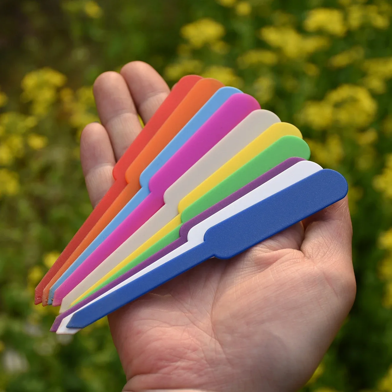 Etiquetas impermeables para plantas de jardín, etiqueta de plástico para planta de jardinería, marcador de maceta, marcador de plántulas,