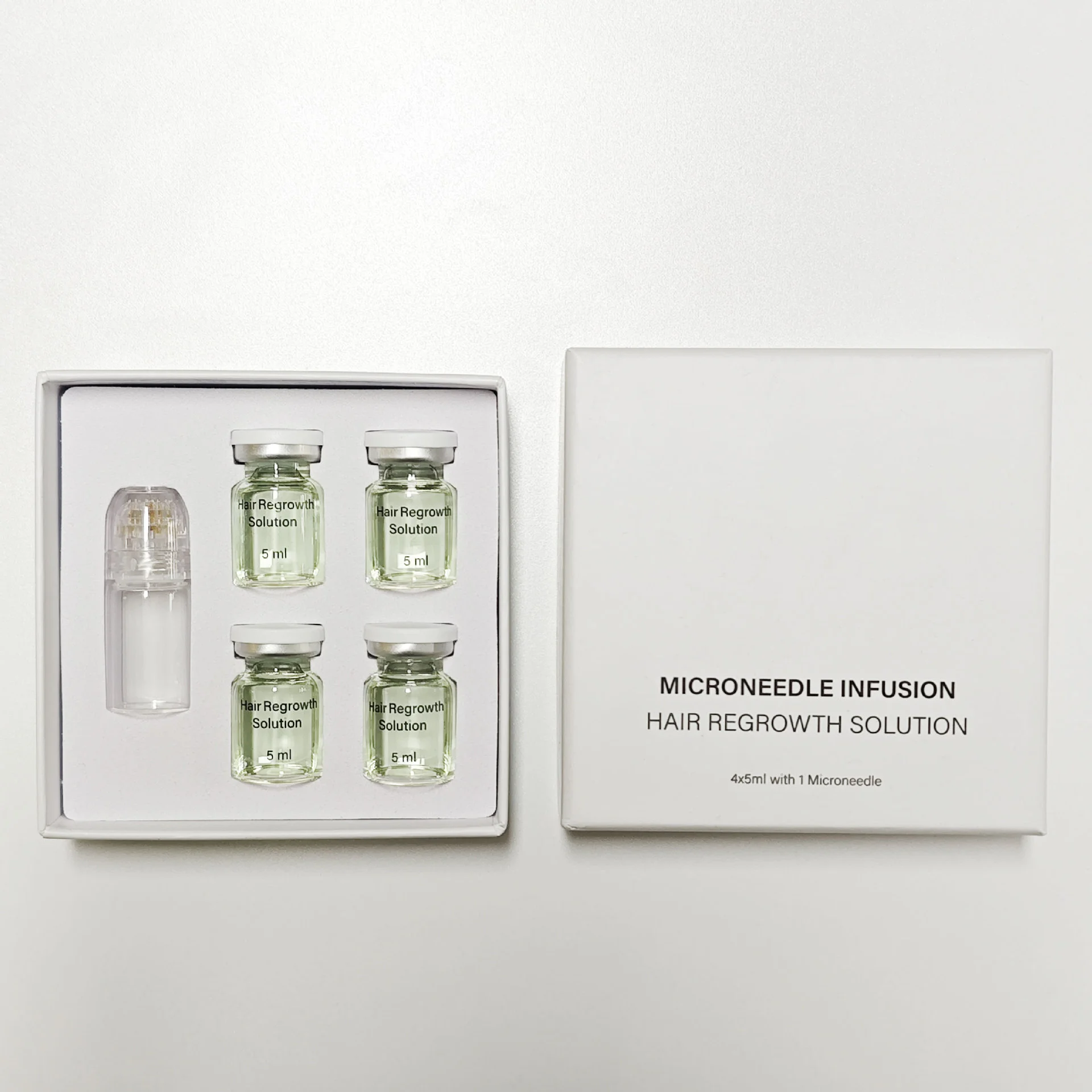 Hair Essential Care Serum 0.2mm Microneedle Roller Set Strengthen Roots Prevent Baldness Nourish Hair Care Anti-Hair Loss Care