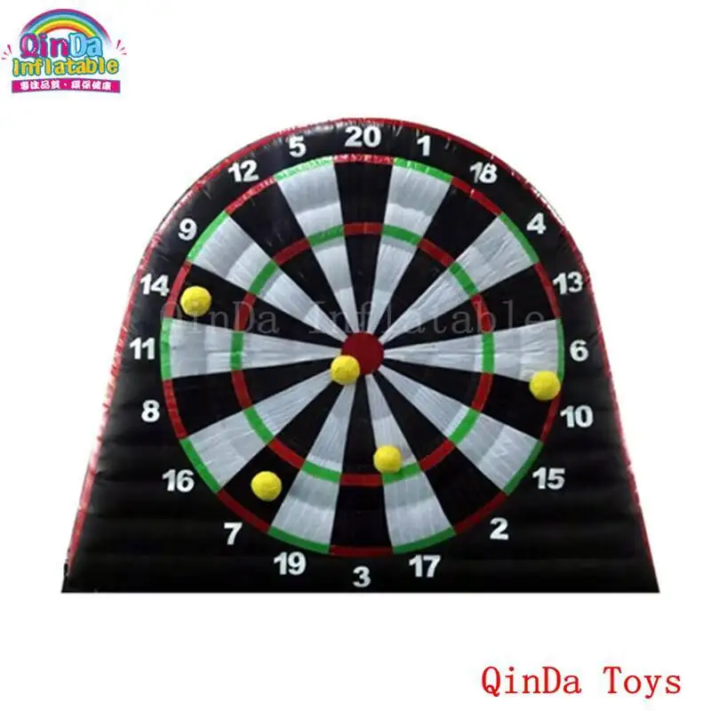 2017 Hot Product 6M High 7M Long Darts Professional Design, Inflatable Football Dart Board With Sticky Balls