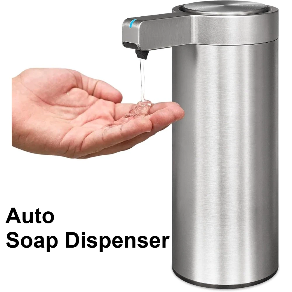

Automatic Liquid Soap Dispensers Stainless Steel Touchless Usb Recharge Waterproof Intelligent Bathroom Kitchen Accessories