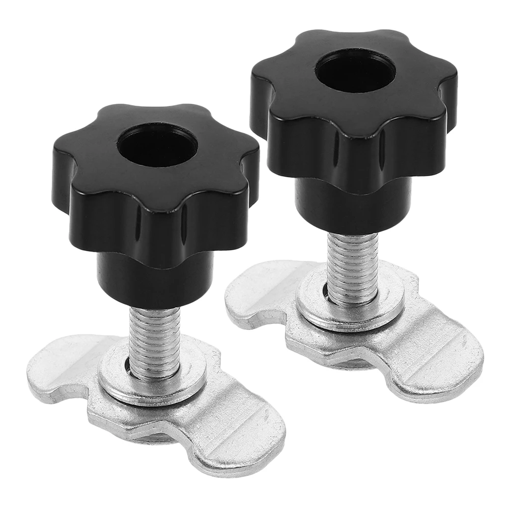 

2pcs Threaded Joint Aluminum Track Accessories for RV Camping Car Modification Screw Knob Handle Truck