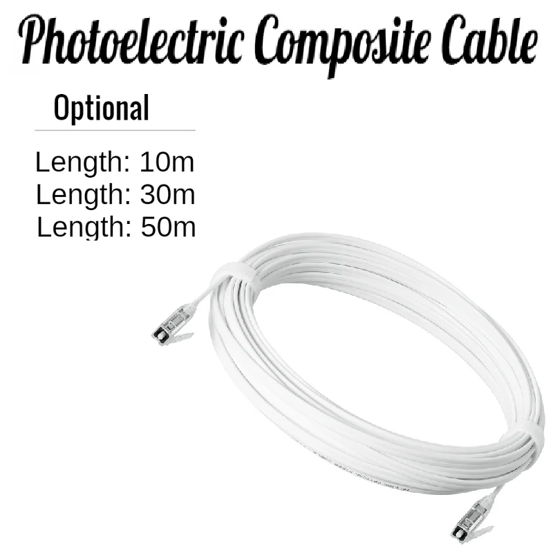 

Photoelectric Composite Cable Optoelectronic Composite Jumper G657.A2 optical fiber 2.5G PoF Optical Cable, Plug and Play