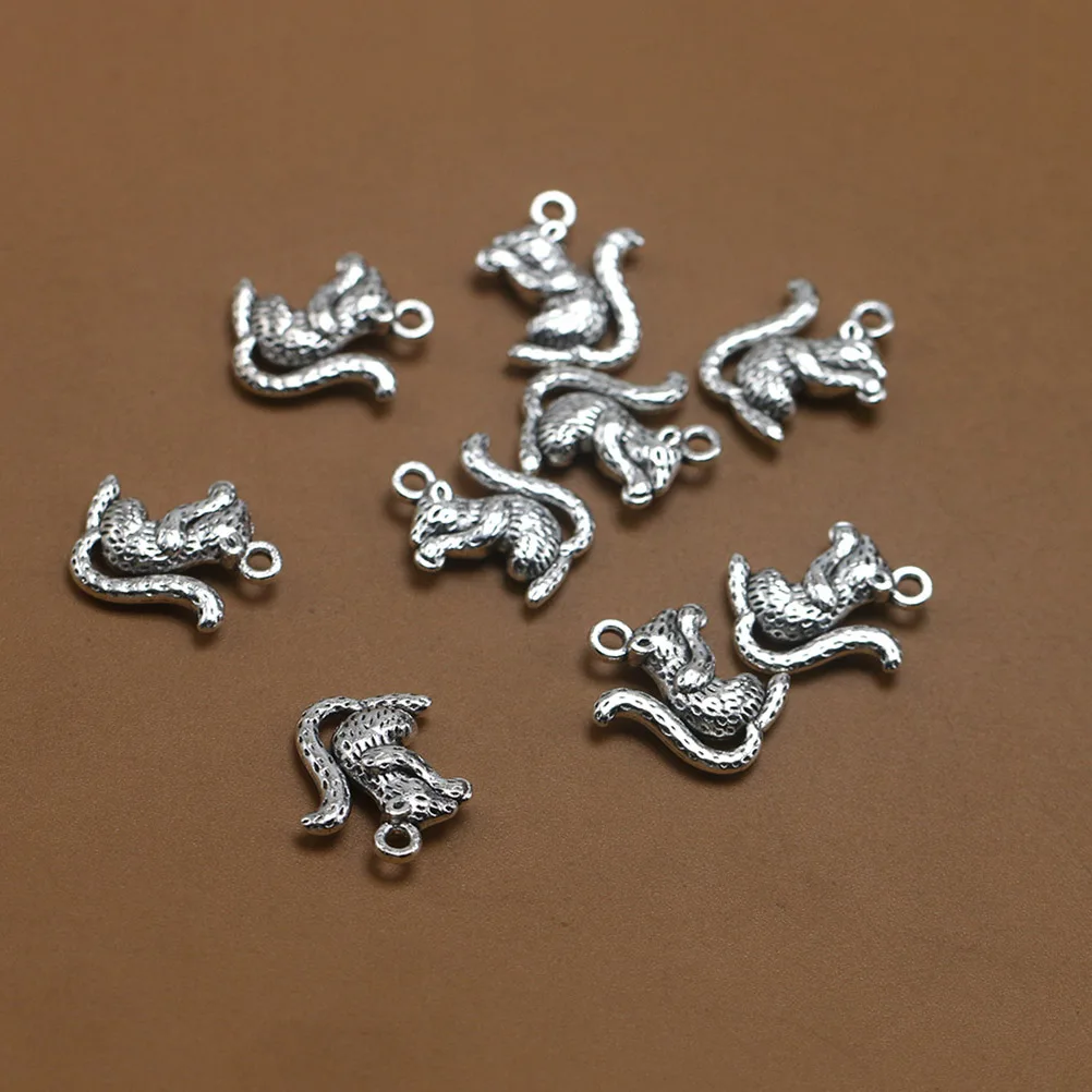 

20 Pcs Squirrel Pendant Simple Design Pendants Jewelry Making Alloy Necklace Accessories Charm DIY Charms Silver