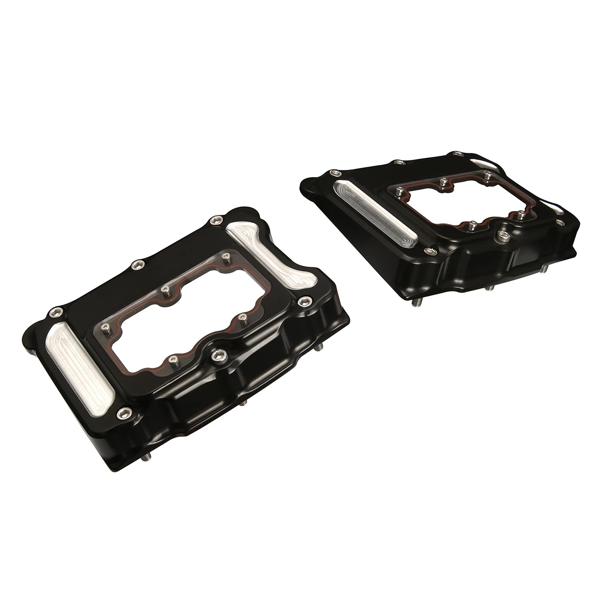 Rocker Box Covers See-Through Engine Top Cover for Twin Cam Softail Dyna Touring Road King Street Glide 1999-2017 view 5