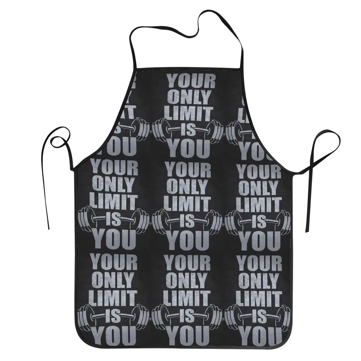 Gym Sport Bodybuilding Workout Motivational Quote Apron Chef Cooking Tablier Bib Kitchen Cleaning Pinafore for Women Men