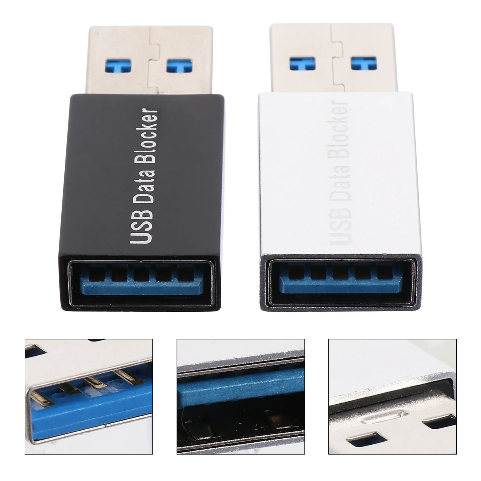 2PCS Praxis Sicher Lade Daten Blocker Usb USB Daten Blocker Daten Blocker für USB Stecker Daten Blocker