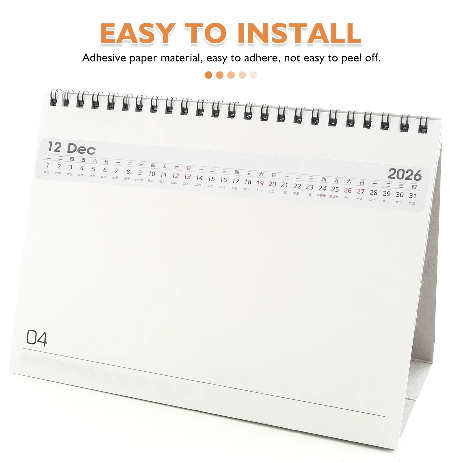 3 Sheet Adhesive Calendar Stickers 2026 Monthly Index Tabs Planner Dividers for Notebooks Journals Daily Schedule Organizer