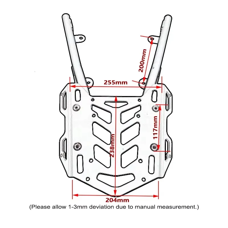 Motorcycle Rear Luggage Rack Cargo Holder Top Box Carrier Shelf Bracket Accessories New For Honda ADV160 2022 2023 2024-2026