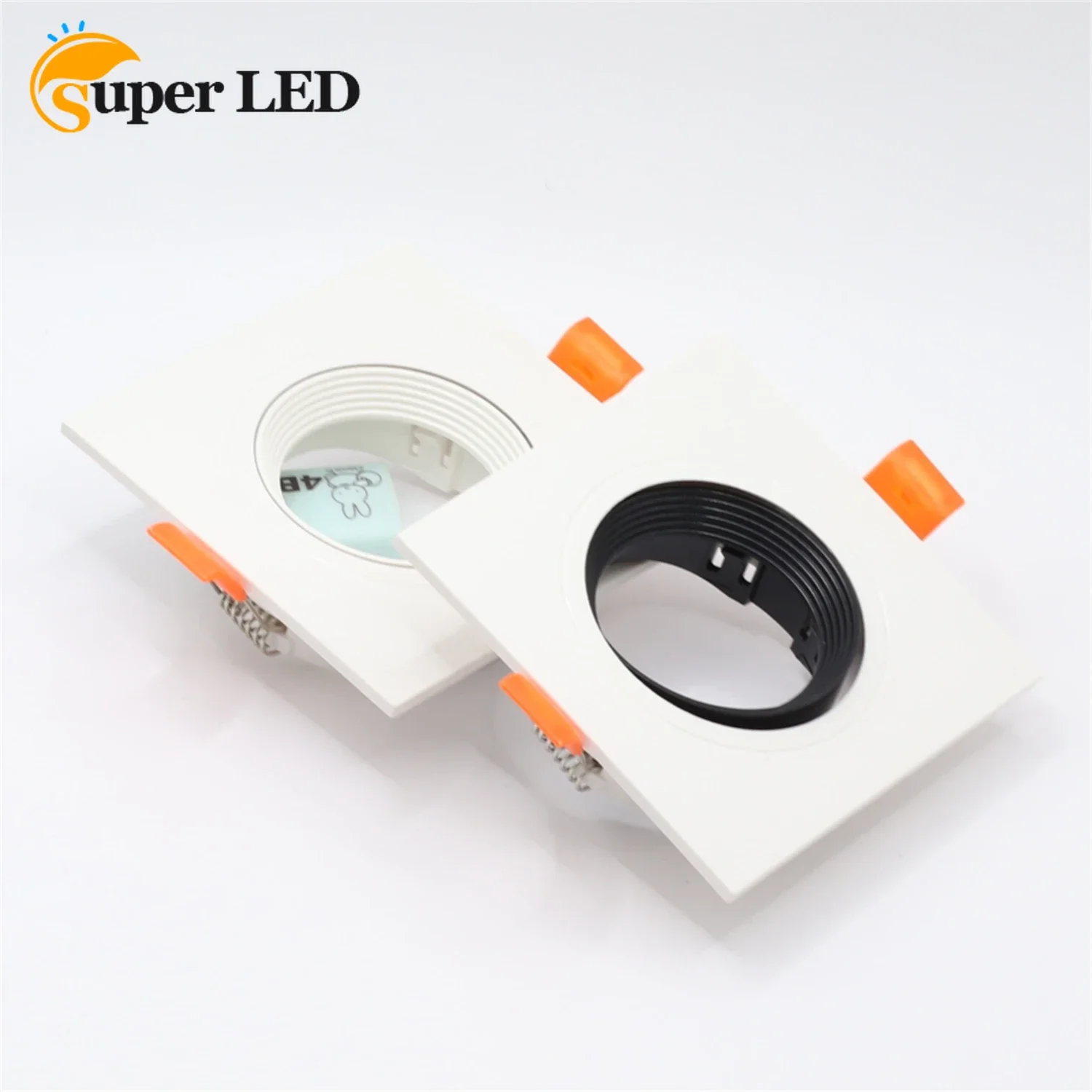 Square Black White LED Eyeball 6W MR16 GU10 Downlight Casing Frame Ceiling Down Light Lampu Siling Fixture