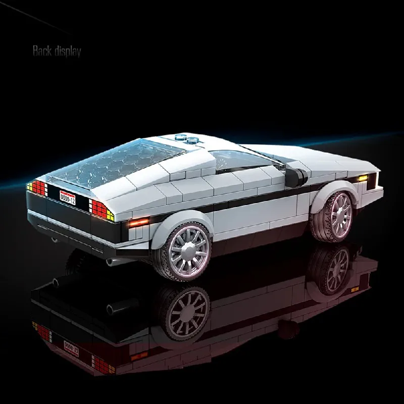 Film 12 Set di blocchi di costruzione per auto volanti Veicoli di fantascienza 2 figure Kit modello di mattoni di montaggio Giocattolo Adulti Regalo per bambini 327 pezzi